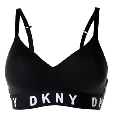 Produktbild von DKNY Damen Bustier - Bra, Triangel BH, Logo, einfarbig Schwarz L