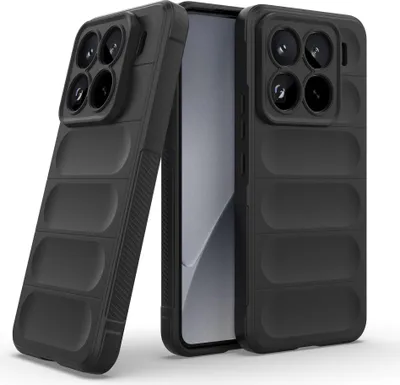 Produktbild von Handy Hülle für Xiaomi 15 Pro Grip Case Cover Schutzhülle Softgrip Farbe: Schwarz