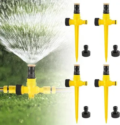 Immagine prodotto di Famanu, irrigatori per prato rotanti a 360° - confezione da 4 pezzi