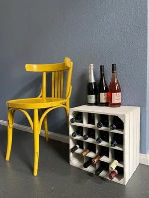 Produktbild von Weinregal 16er weiss Abstellregal Weingestell Fächer Flaschenregal Weinschrank Flaschenablage