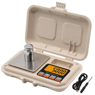 Digitale Grammwaage 300 g x 0,01 g, Mini-Siegelwaage, LCD, Tara