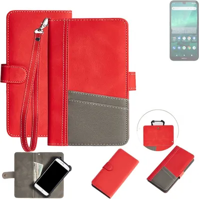 Produktbild von K-S-Trade Handy Schutzhülle für Nokia 1.3 Hülle Portemonnee Brieftasche Klapphülle Kartenfächer Flip Wallet Case Etui