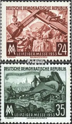 Produktbild von Briefmarken DDR 1953 Mi 380-381 (kompl.Ausg.) gestempelt Leipziger Herbstmesse
