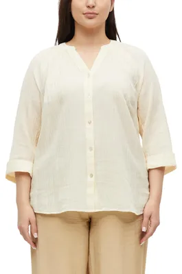 Produktbild von s.Oliver Damen Bluse – Raglanärmel, V-Ausschnitt, Relaxed Fit