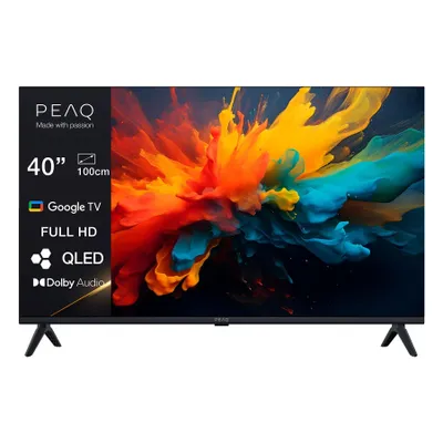 Produktbild von PEAQ Smart TV, Full HD, QLED LED Technologie (Flat, 40 Zoll / 100 cm), WLAN und Bluetooth, Sprachsteuerung