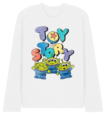 Obrázok produktu pre Toy Story – tričko pre mužov/ženy, uni, s dlhými rukávmi TV33287 (L) (biele)