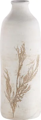 Image de GILDE Vase, "Gräser", Gräsermotiv, Keramik, creme, , H. 44 cm, D. 13 cm 28859