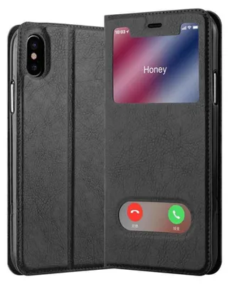 Produktbild von Cadorabo Schutzhülle für Apple iPhone XS MAX Hülle in Schwarz Handyhülle Book Case Cover Etui