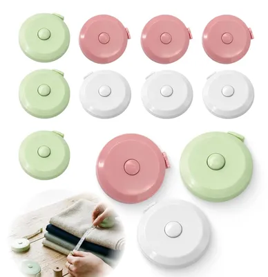 Produktbild von Kleermacherset Maßbänder, 12-teilig, 150 cm, flexibel, für Näharbeiten