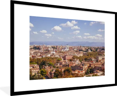 Produktbild von MuchoWow® Gerahmtes Poster Rom - Berge - Ausblicke 90x60 cm - Poster mit Schwarzem Bilderrahmen Wandposter Rahmen Foto Bilder - Wanddekoration - Fotos