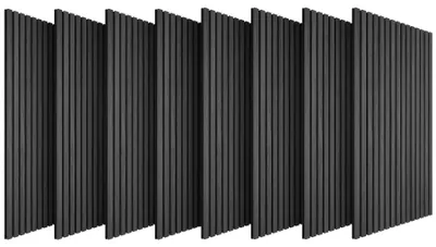 Obrázek produktu pro Akustické panely tectake® Sonic Wall III s dekorativním povrchem imitujícím dřevo, barva ořech, rozměry 120 x 60 x 1,1 cm, rozměry lze flexibilně upravit