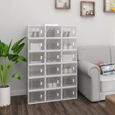 Obrázok produktu pre 18-dielna stohovateľná úložná sada na topánky
