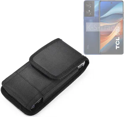 Produktbild von Holster Gürteltasche kompatibel mit TCL 50 SE Holster Gürtel Tasche wasserabweisend Handy Hülle Schutz Hülle Outdoor schwarz K-S-Trade