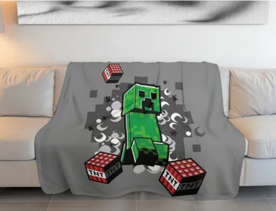 Produktbild von Minecraft Flauschdecke Kuscheldecke 130 x 160 cm