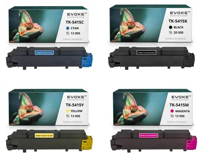 Produktbild von Evoke kompatibler Toner für Kyocera TK-5415 TK5415 4x CMYK:Schwarz,Cyan,Magenta,Gelb 59000 Seiten TASKalfa MA4500ci