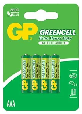 Immagine prodotto di Batteria al cloruro di zinco GP Greencell R03 (AAA), 4 pezzi 71064