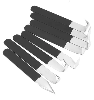 Produktbild von Töpferwerkzeug-Set - 8-teiliges Modellierwerkzeug mit Metallkopf - Ton-Skulptur und Formgebung - 8 Stück