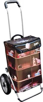 Produktbild von James Einkaufstrolley - RATTY - stabiler Einkaufswagen mit individuellem Design - mehrfarbig: bunt in Ausführung: Royal-Leichtraeder