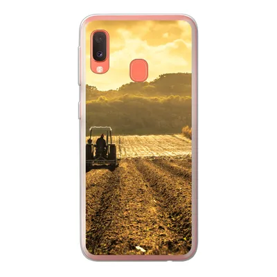 Produktbild von MuchoWow® Handyhülle Schutzhülle Hülle für Samsung Galaxy A20e Traktor - Bauernhof - Berg Silikon Softcase Handy Hülle - Abdeckung