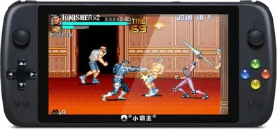 Image de X25 Jeux classiques Console de jeu portable Linux OS avec écran 7 pouces & 16G de mémoire, support sortie HDMI (Noir)