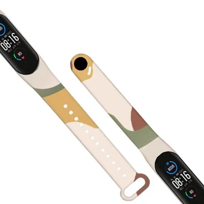 Produktbild von Silikon-Armband Band 7 - Kompatibel mit Xiaomi Mi Band 4/3 in Tarnoptik