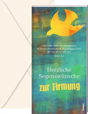 Produktbild von Herzliche Segenswünsche zur Firmung