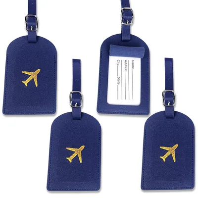 Immagine prodotto di TRANKIELO® - 4 portachiavi in ecopelle con etichetta per l'indirizzo – Etichette identificative – Evita la perdita dei bagagli