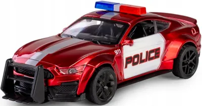 Produktbild von Daffi Polizeiauto Die Cast Crash Car Rot Metall