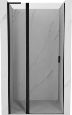 Image de Mexen Mist L Porte de douche pliante 95 cm, transparente, noire - 8A4L-095-000-70-00