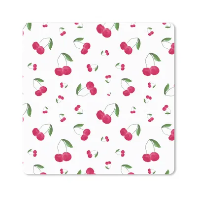 Produktbild von MuchoWow® Mauspad Mousepad Kirsche - Aquarellfarbe - Obst 20x20 cm - Mousepads - Maus Mat - Pad - Mausunterlage - Desk Mat - Bureauartikeln