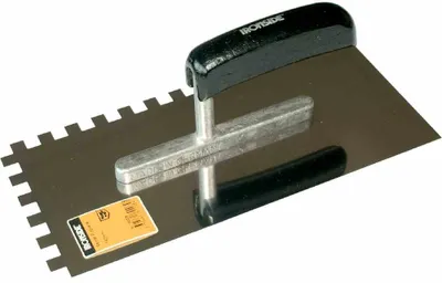 Produktbild von Glättekelle 280 mm 10 x 10 mm rostfrei, gezahnt