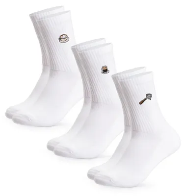 Produktbild von Occulto Damen & Herren Motiv Tennissocken 3er Pack (Modell: Robin)