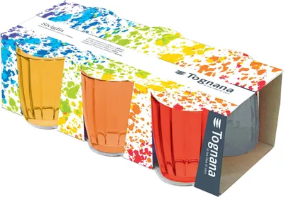 Produktbild von Tognana SIVIGLIA 6er-Set farbige Gläser 310 ml