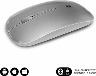 Immagine prodotto di SUBBLIM SUBMO-DFLAT22 Mouse Ufficio Ambidestro RF Wireless + Bluetooth + USB Type-A Ottico 1600 DPI