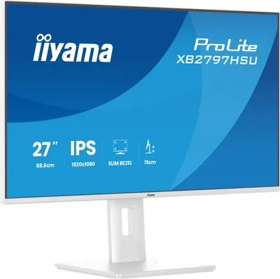 Produktbild von iiyama ProLite XB2797HSU-W1 Computerbildschirm 68,6 cm (27") 1920 x 1080 Pixel Full HD LED Weiß