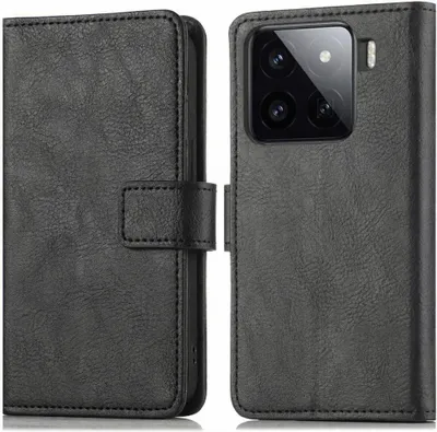 Zdjęcie produktu dla imoshion Luxe Bookcase dla Xiaomi 15 Pro - czarny