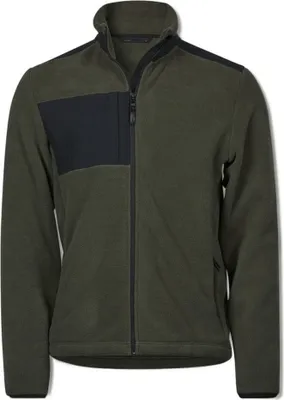 Produktbild von Tee Jays - Fleecejacke für Herren BC5084 (3XL) (Tiefgrün/Schwarz)