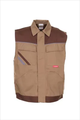 Produktbild von Planam Weste Highline Gr. 2XL khaki/braun/zink