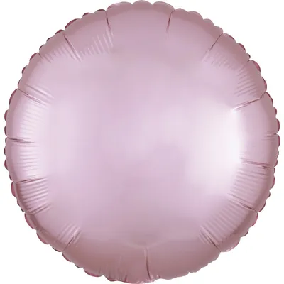 Image de Ballon rond en satin rose pastel 45cm