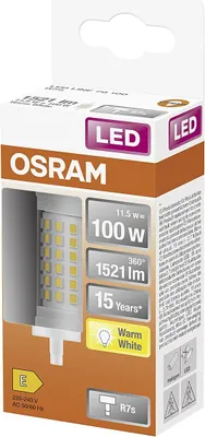 Produktbild von Osram LINE, 12 W, 100 W, R7s, 1521 lm, 15000 h, Warmweiß