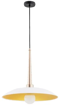 Obrázek produktu pro Závěsné svítidlo VELIAN černé-zlaté-bílé-žluté, 1xE27x15W, sklo, rozměry: 84x48x48 cm, IP20, Alfa