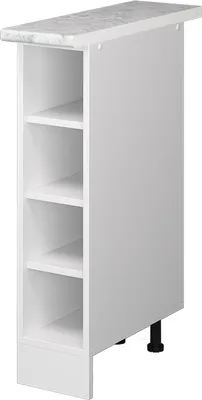 Image de Étagère basse Vicco R-Line Blanc 20cm avec étagères ouvertes, avec PT, Model 41807