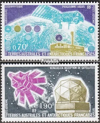 Produktbild von Briefmarken Französ. Gebiete Antarktis 1979 Mi 128-129 (kompl.Ausg.) postfrisch Forschungssatelliten