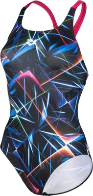 Produktbild von Arena Laserlicht Print Swim-Pro-Back Badeanzug Damen schwarz navy rot Gr 36