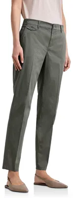 Zdjęcie produktu dla Spodnie typu chino Street One, model Casual Fit, kolor dusky green (ciemny zielony), rozmiar 34, wykonane z miększej tkaniny
