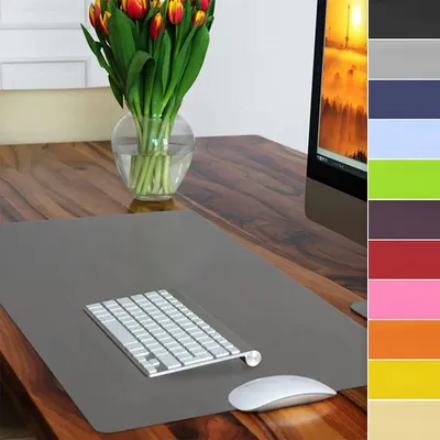 Produktbild von Schreibtischunterlage ideal für Büro & Zuhause Anti-Rutschbeschichtung in vielen Farben Grau