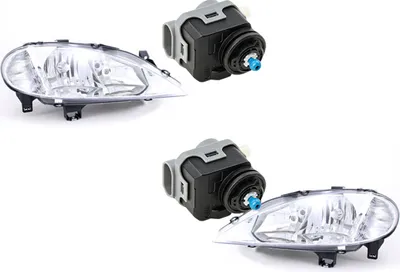 Produktbild von Scheinwerfer passend für Renault Megane I 99- 03 H7 H1 Links Rechts + Stellmotor 7701047184 260607124R 7701047180 260103707R 7700840141 Johns