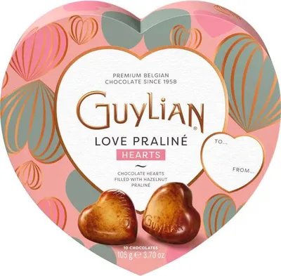 Produktbild von GuyLian Love Praliné Hearts 105g