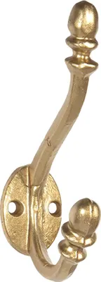 Produktbild von Clayre & Eef Wandhaken 3x8x12 cm Goldfarbig Eisen