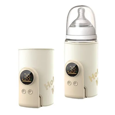Produktbild von Baby Flaschenwärmer 6000mAh – Tragbarer Milchwärmer mit LCD & 38–50°C Temperaturstufen, ideal unterwegs